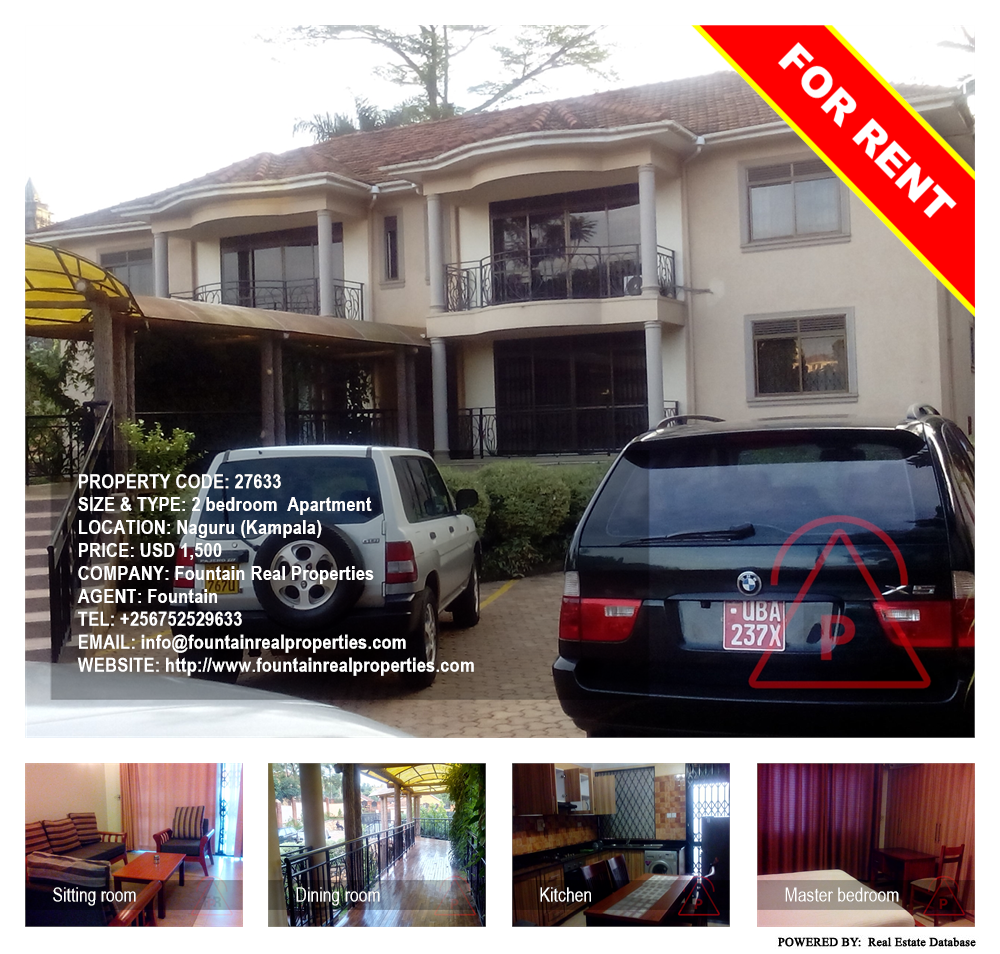 2 bedroom Apartment  for rent in Naguru Kampala Uganda, code: 27633