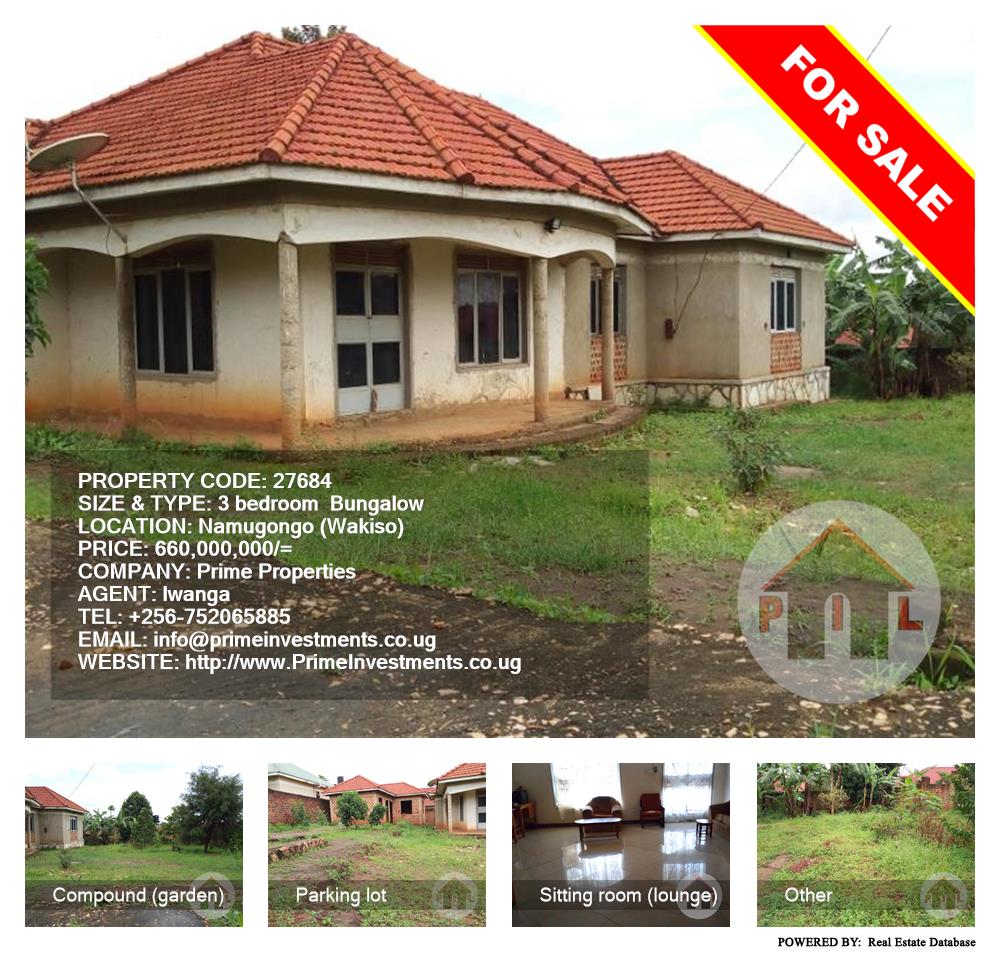 3 bedroom Bungalow  for sale in Namugongo Wakiso Uganda, code: 27684