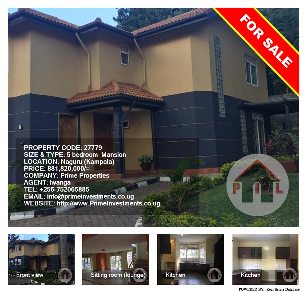 5 bedroom Mansion  for sale in Naguru Kampala Uganda, code: 27779