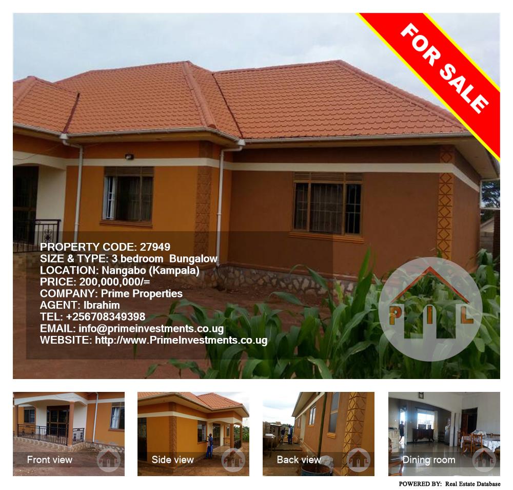 3 bedroom Bungalow  for sale in Nangabo Kampala Uganda, code: 27949