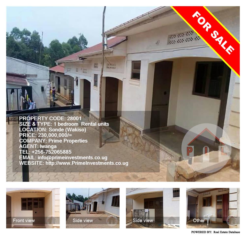 1 bedroom Rental units  for sale in Sonde Wakiso Uganda, code: 28001