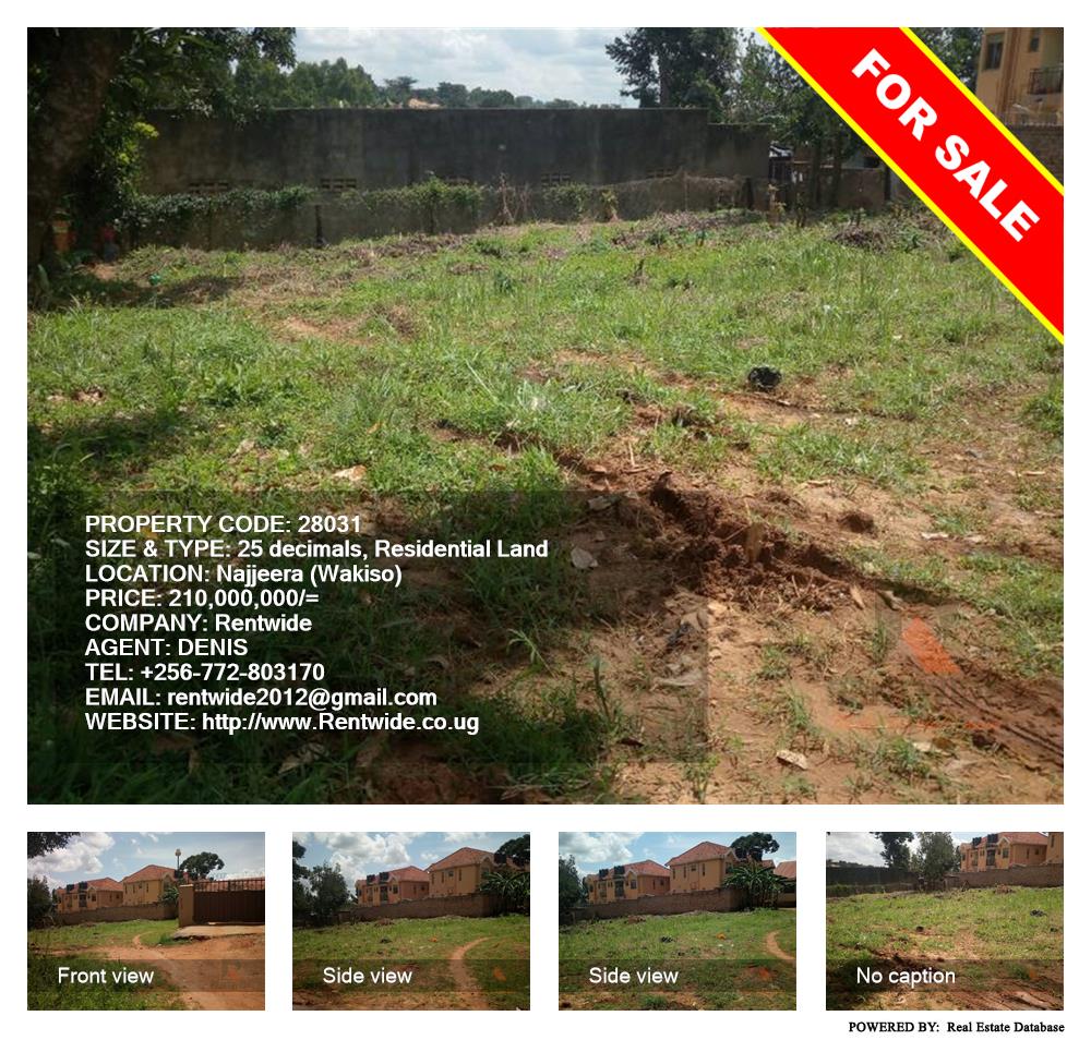 Residential Land  for sale in Najjera Wakiso Uganda, code: 28031