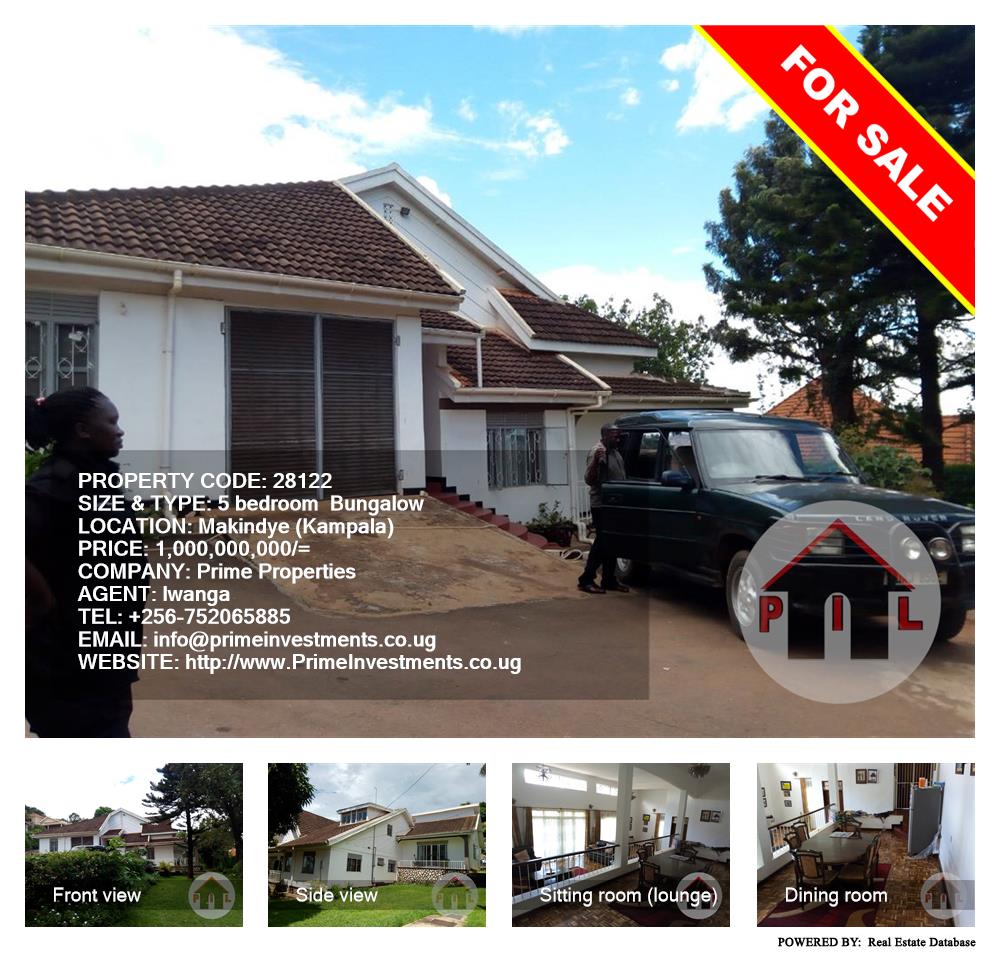 5 bedroom Bungalow  for sale in Makindye Kampala Uganda, code: 28122