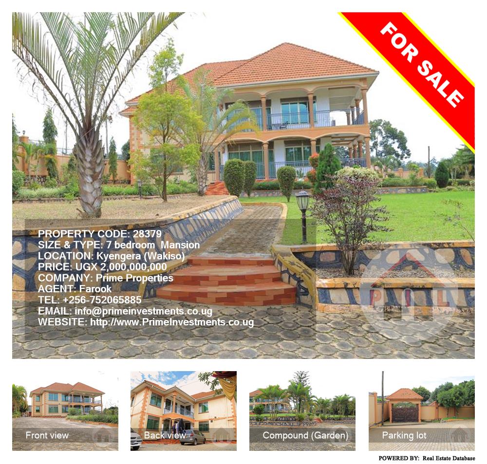 7 bedroom Mansion  for sale in Kyengela Wakiso Uganda, code: 28379