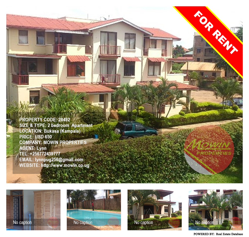 2 bedroom Apartment  for rent in Bukasa Kampala Uganda, code: 28492