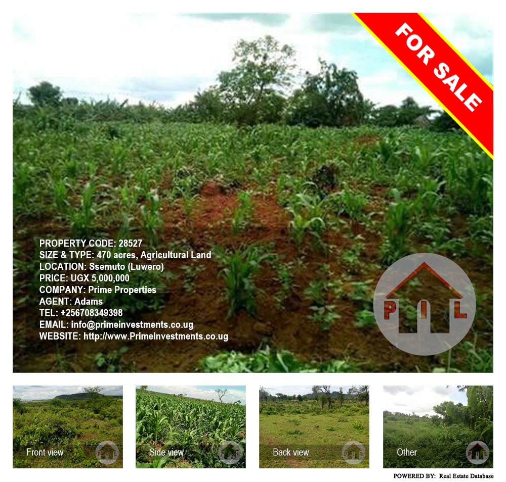 Agricultural Land  for sale in Ssemuto Luweero Uganda, code: 28527