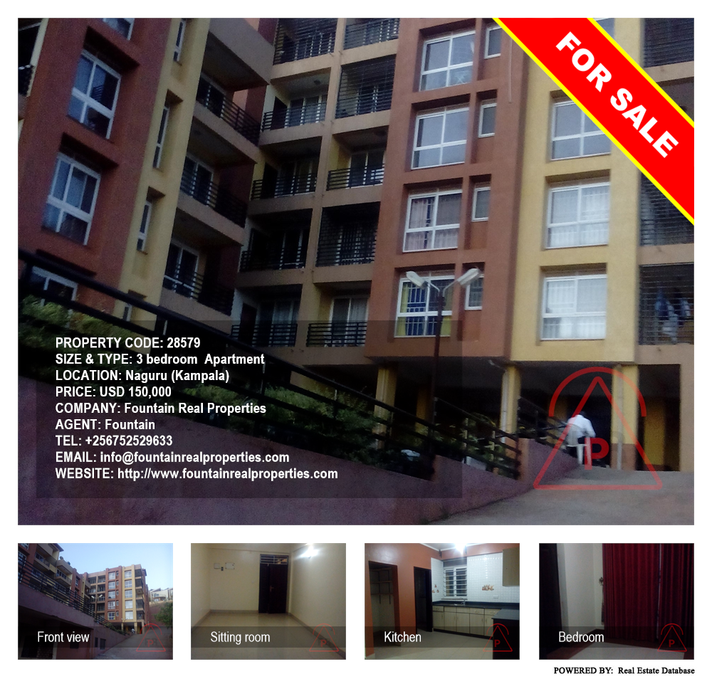 3 bedroom Apartment  for sale in Naguru Kampala Uganda, code: 28579