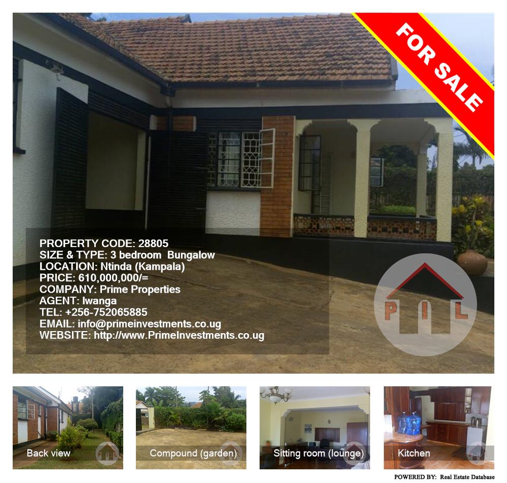 3 bedroom Bungalow  for sale in Ntinda Kampala Uganda, code: 28805