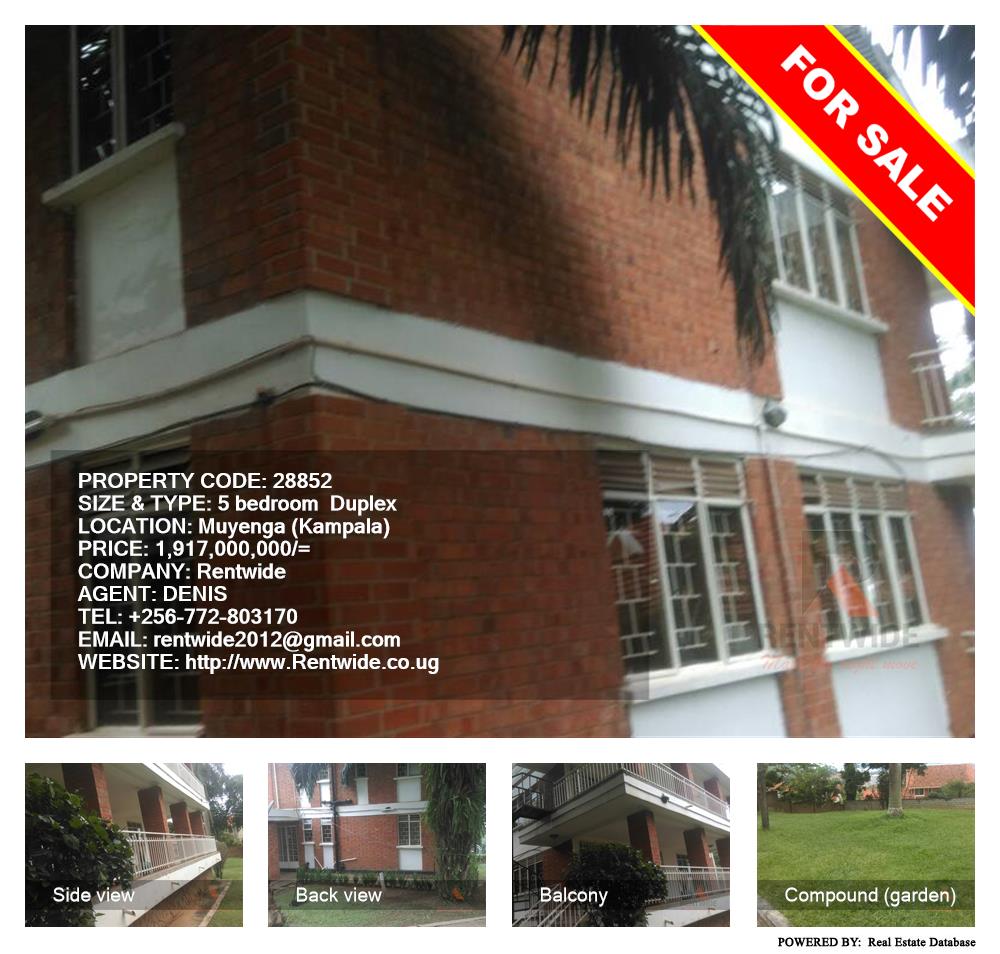 5 bedroom Duplex  for sale in Muyenga Kampala Uganda, code: 28852