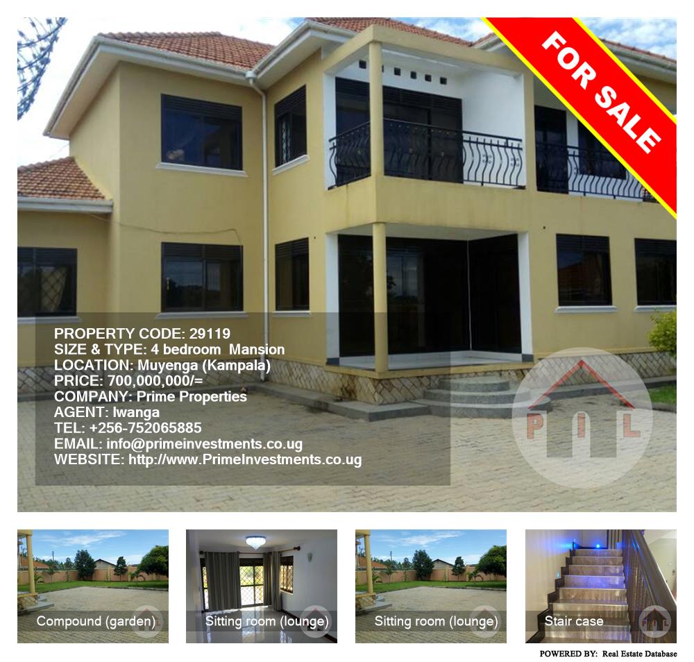 4 bedroom Mansion  for sale in Muyenga Kampala Uganda, code: 29119