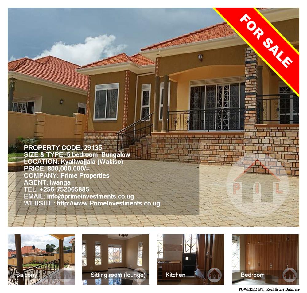 5 bedroom Bungalow  for sale in Kyaliwajjala Wakiso Uganda, code: 29135