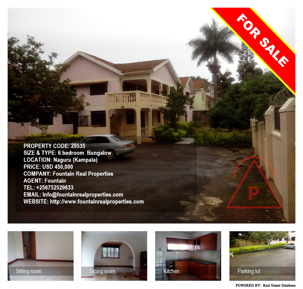 6 bedroom Bungalow  for sale in Naguru Kampala Uganda, code: 29535