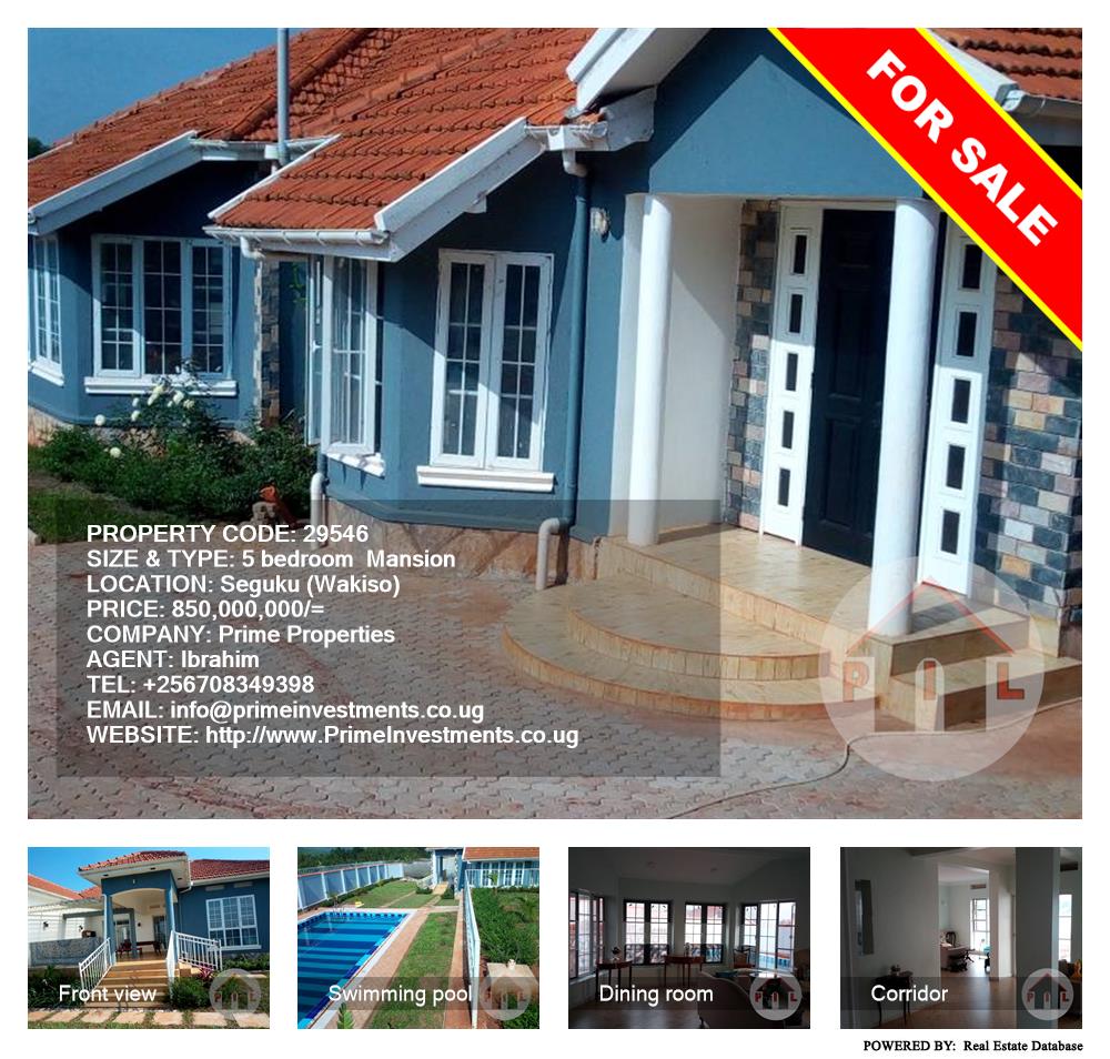 5 bedroom Mansion  for sale in Seguku Wakiso Uganda, code: 29546