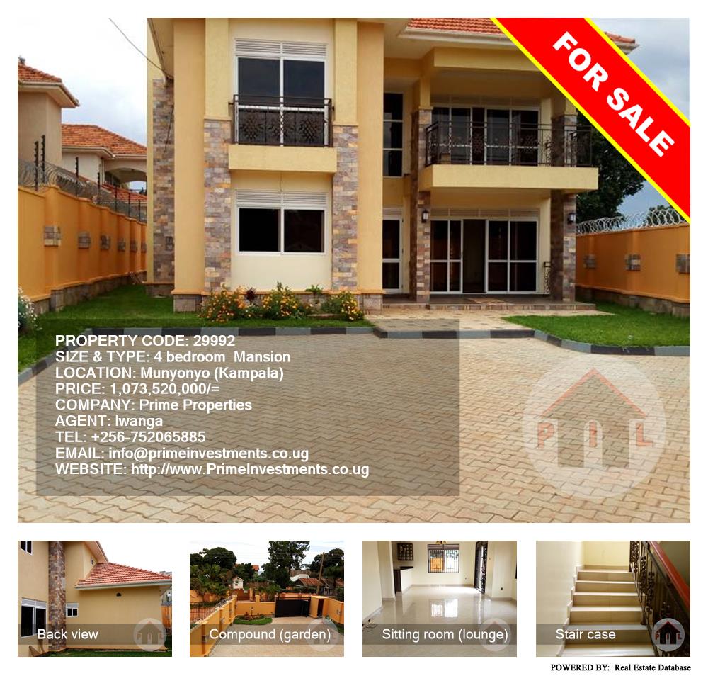 4 bedroom Mansion  for sale in Munyonyo Kampala Uganda, code: 29992