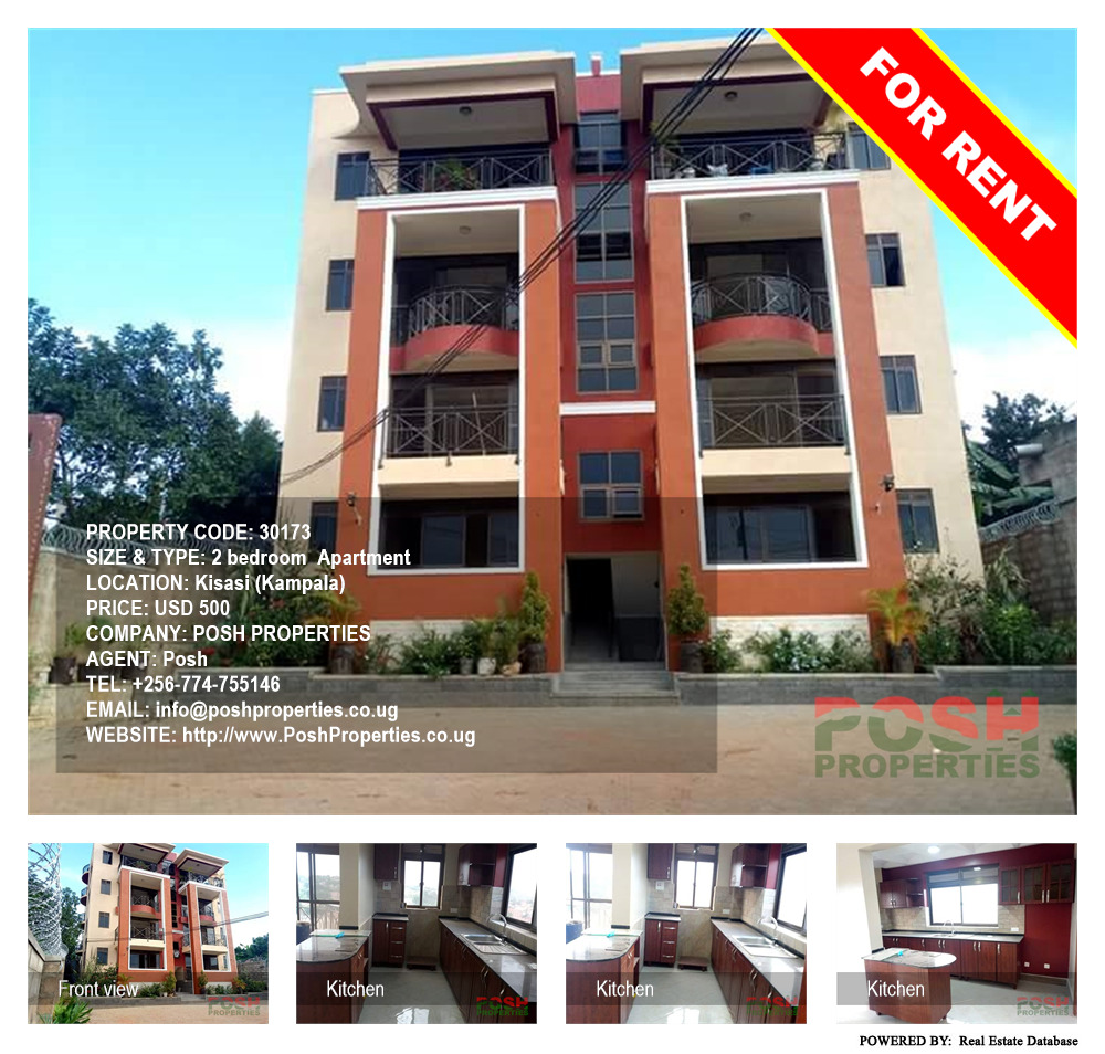 2 bedroom Apartment  for rent in Kisaasi Kampala Uganda, code: 30173