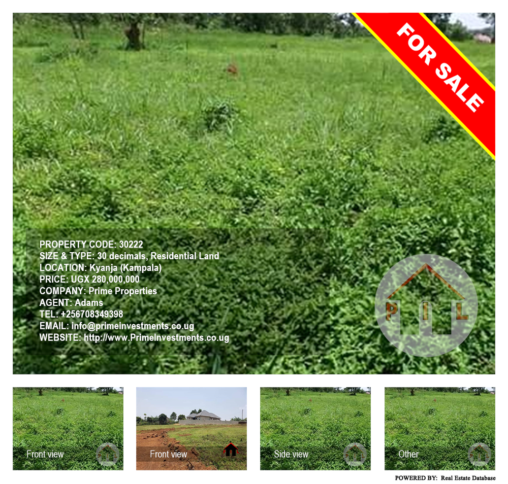 Residential Land  for sale in Kyanja Kampala Uganda, code: 30222