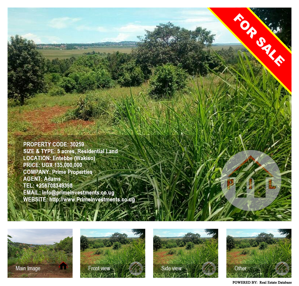 Residential Land  for sale in Entebbe Wakiso Uganda, code: 30259