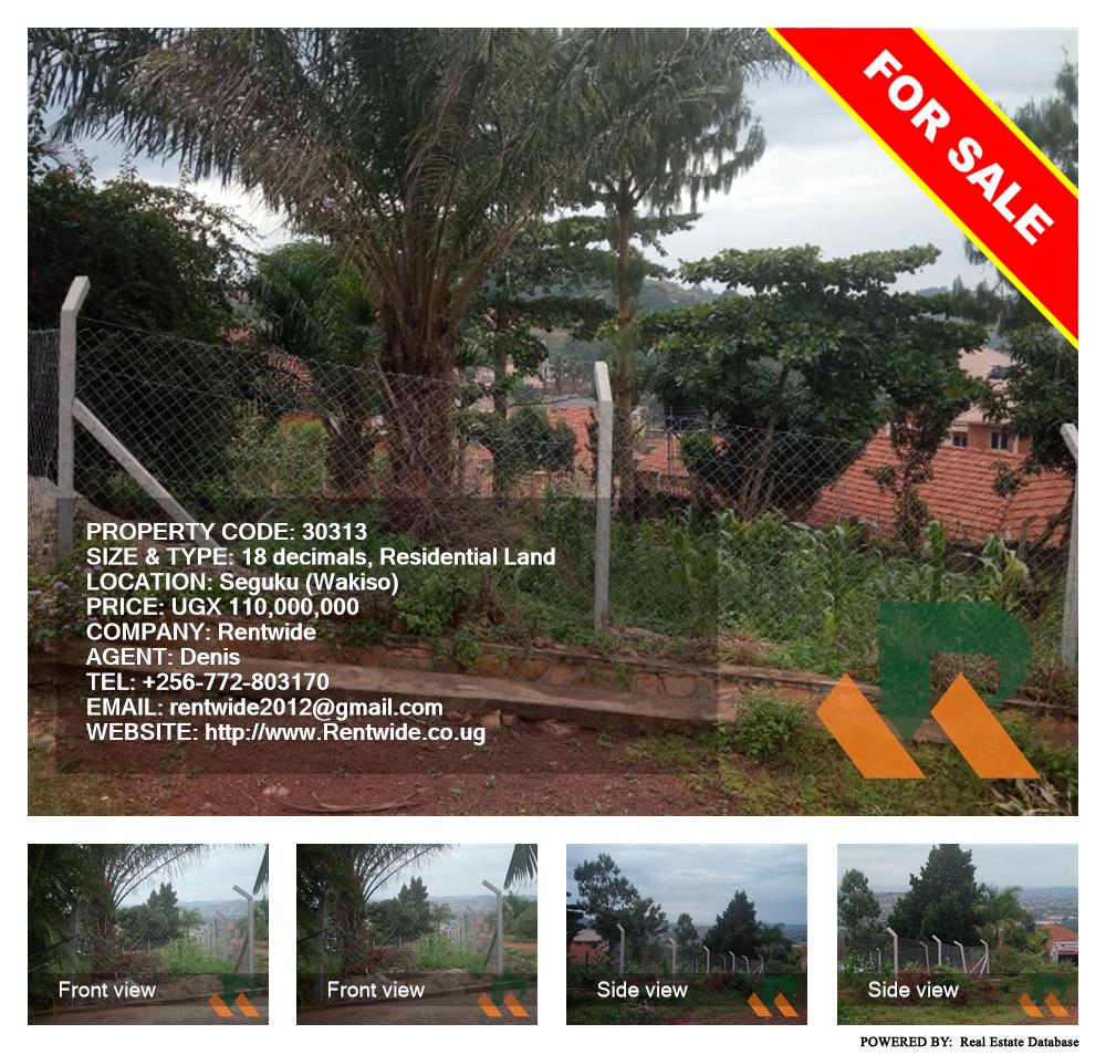 Residential Land  for sale in Seguku Wakiso Uganda, code: 30313