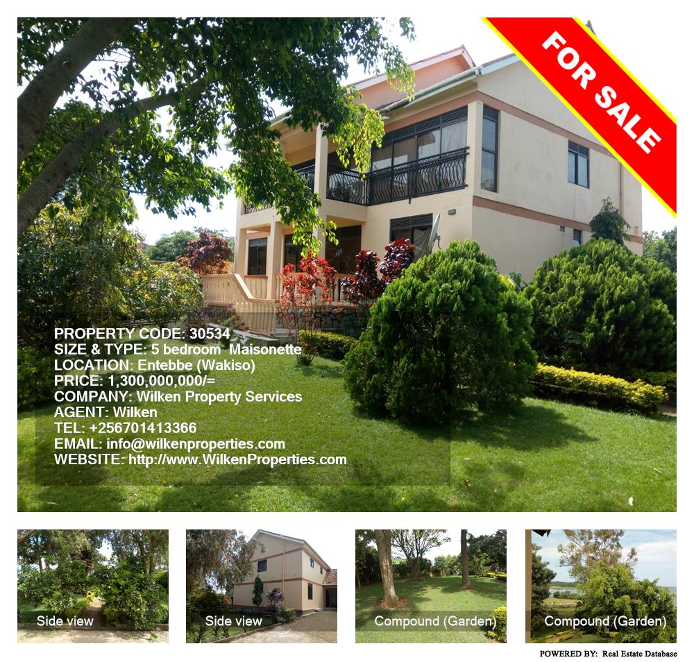 5 bedroom Maisonette  for sale in Entebbe Wakiso Uganda, code: 30534