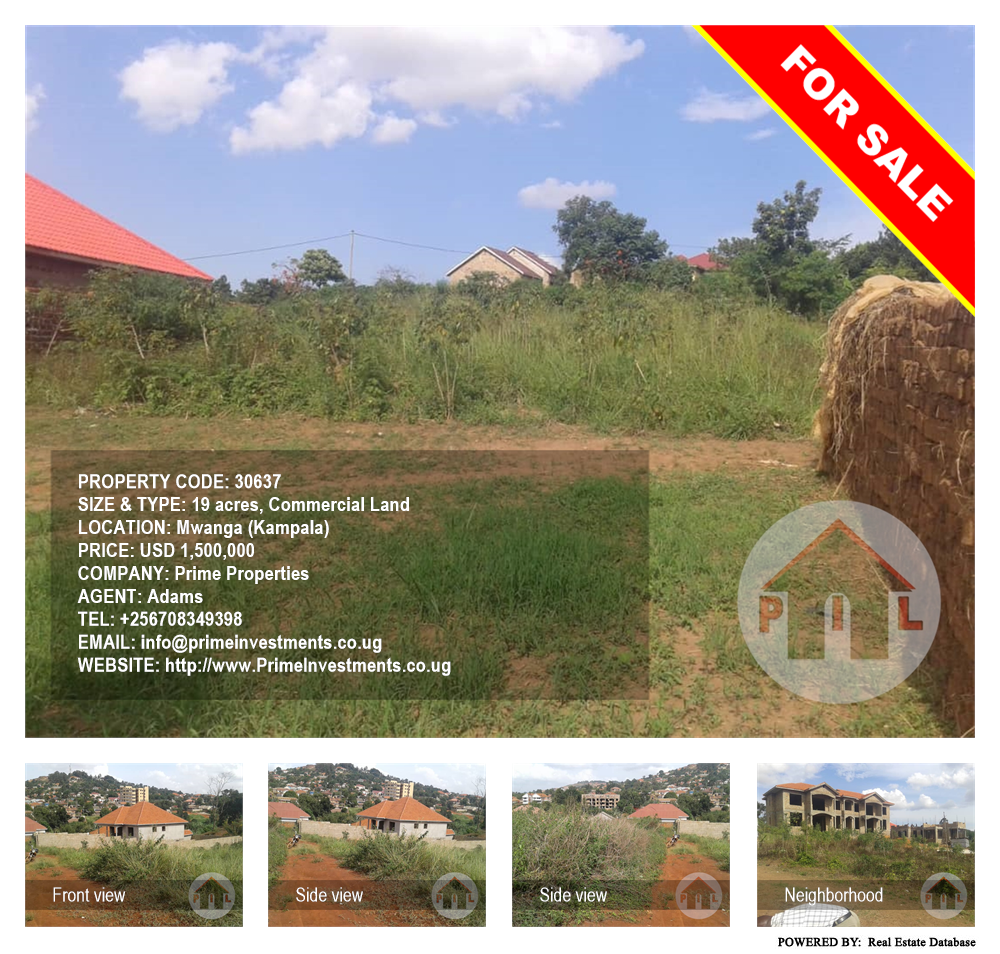 Commercial Land  for sale in Mwanga Kampala Uganda, code: 30637