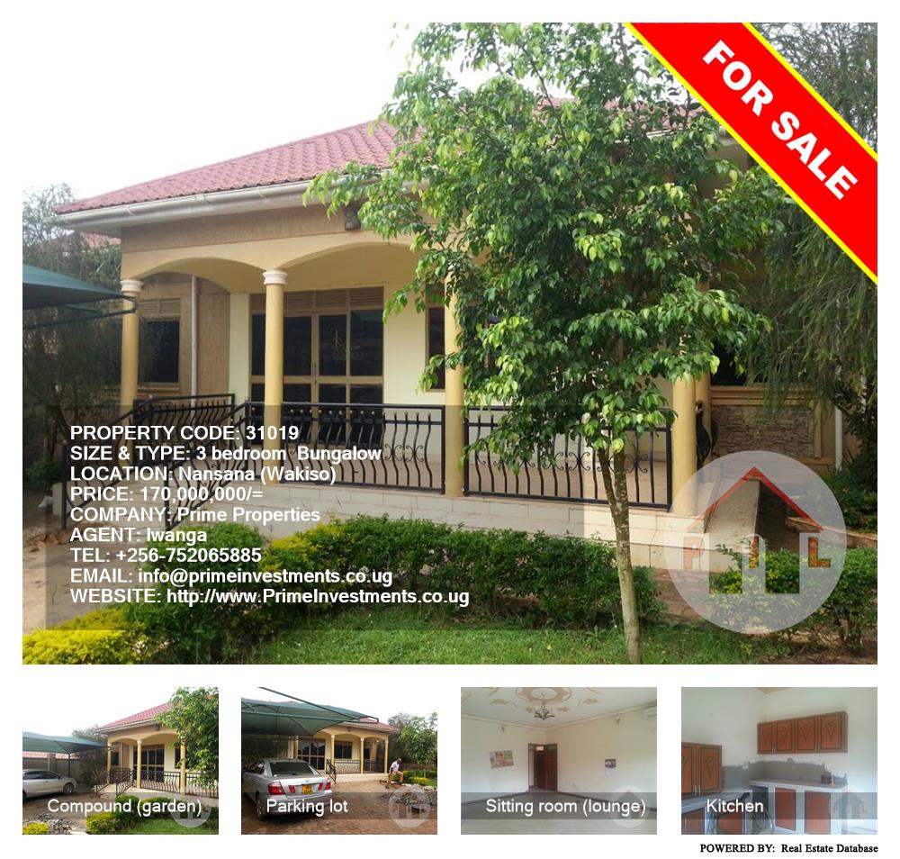 3 bedroom Bungalow  for sale in Nansana Wakiso Uganda, code: 31019