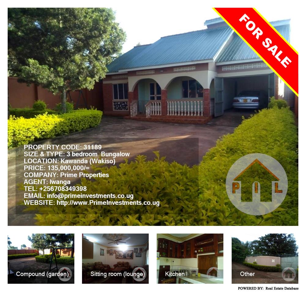 3 bedroom Bungalow  for sale in Kawanda Wakiso Uganda, code: 31189