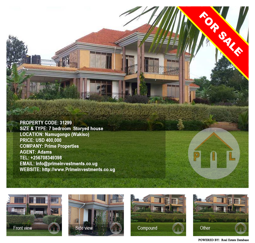 7 bedroom Storeyed house  for sale in Namugongo Wakiso Uganda, code: 31299