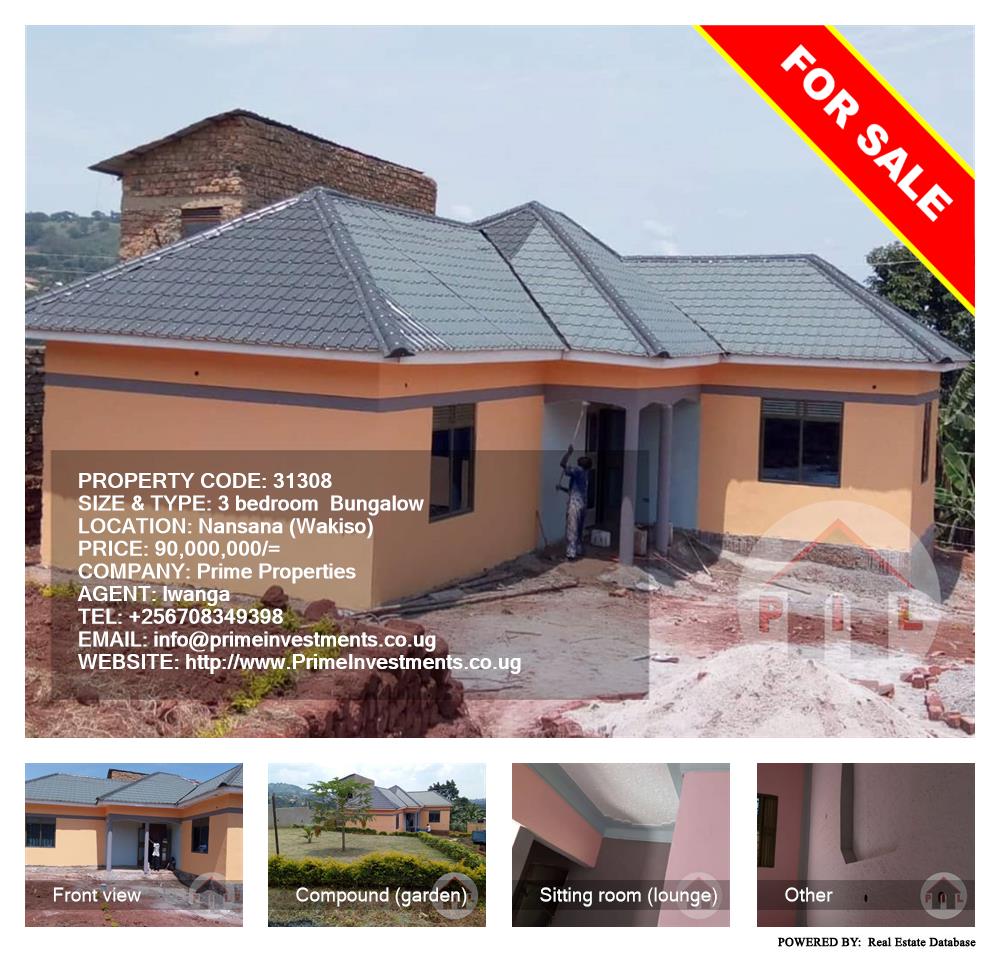 3 bedroom Bungalow  for sale in Nansana Wakiso Uganda, code: 31308