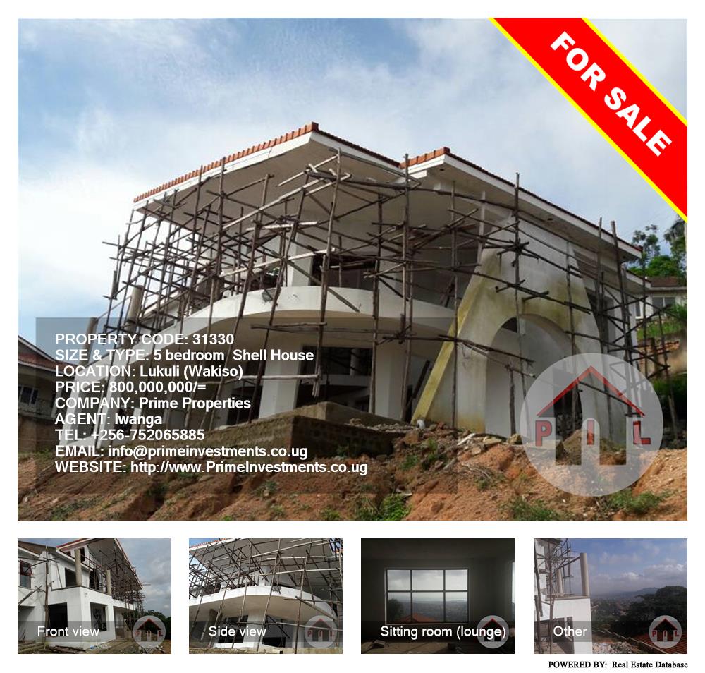 5 bedroom Shell House  for sale in Lukuli Wakiso Uganda, code: 31330