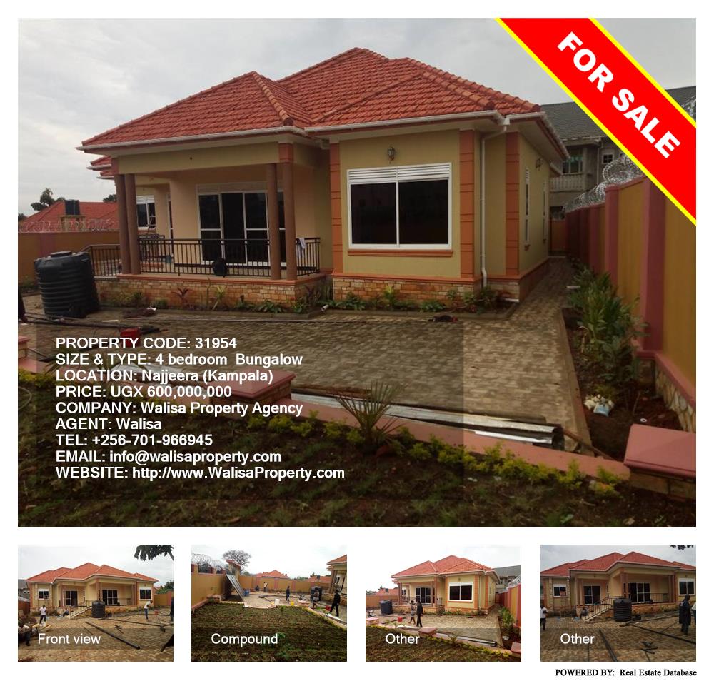 4 bedroom Bungalow  for sale in Najjera Kampala Uganda, code: 31954