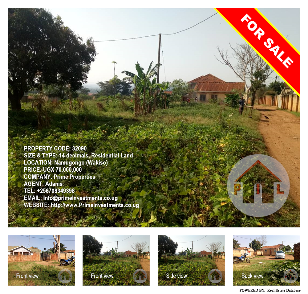 Residential Land  for sale in Namugongo Wakiso Uganda, code: 32090