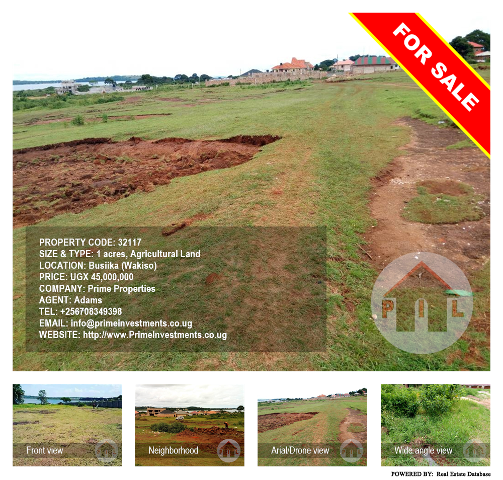 Agricultural Land  for sale in Busiika Wakiso Uganda, code: 32117