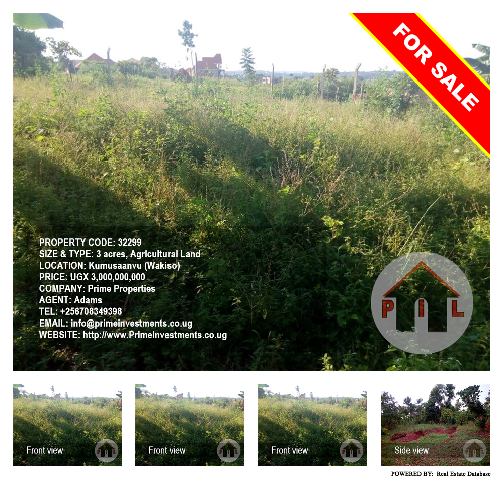 Agricultural Land  for sale in Kumusaanvu Wakiso Uganda, code: 32299
