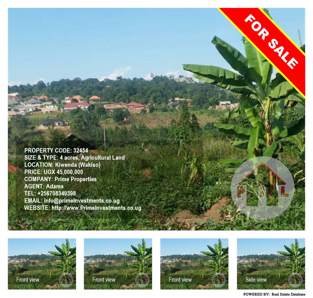 Agricultural Land  for sale in Kiwenda Wakiso Uganda, code: 32454