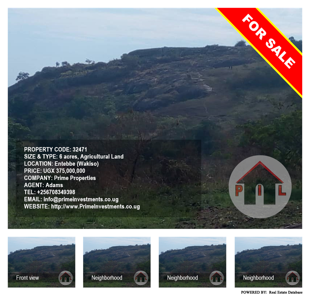 Agricultural Land  for sale in Entebbe Wakiso Uganda, code: 32471