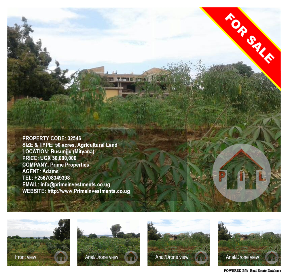 Agricultural Land  for sale in Busunjju Mityana Uganda, code: 32546