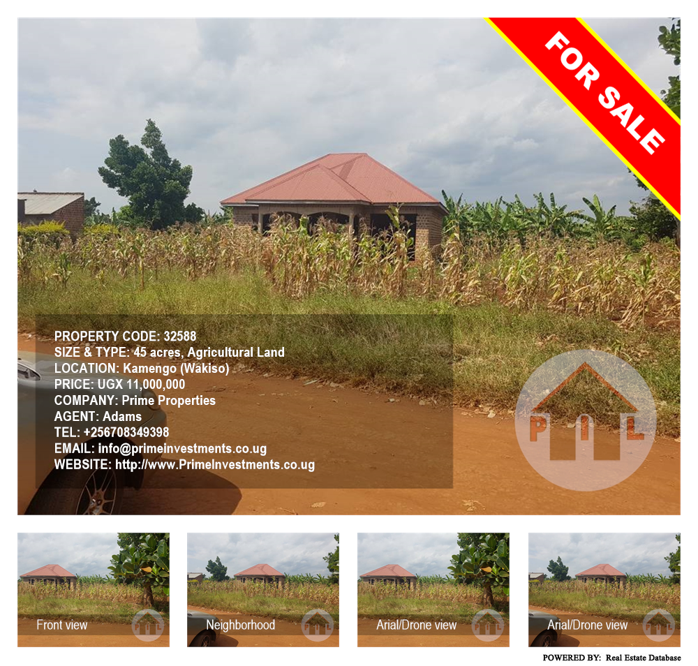 Agricultural Land  for sale in Kamengo Wakiso Uganda, code: 32588