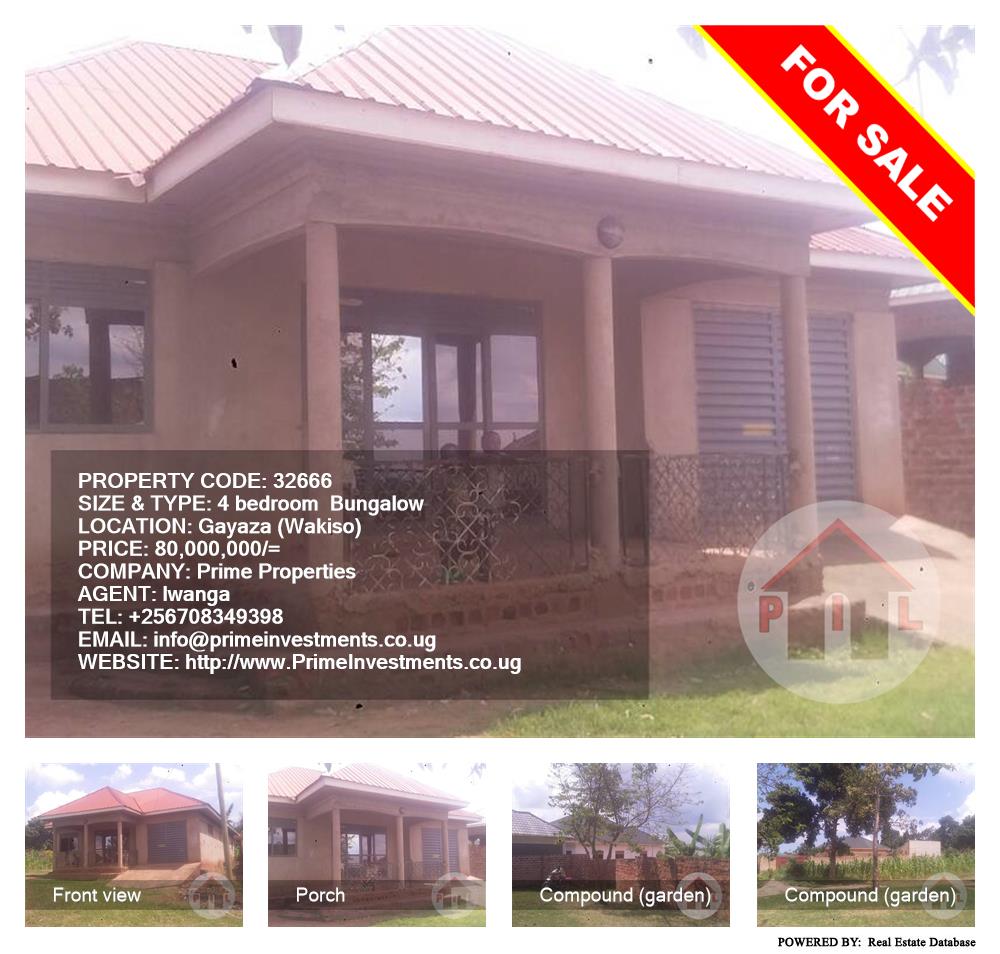 4 bedroom Bungalow  for sale in Gayaza Wakiso Uganda, code: 32666