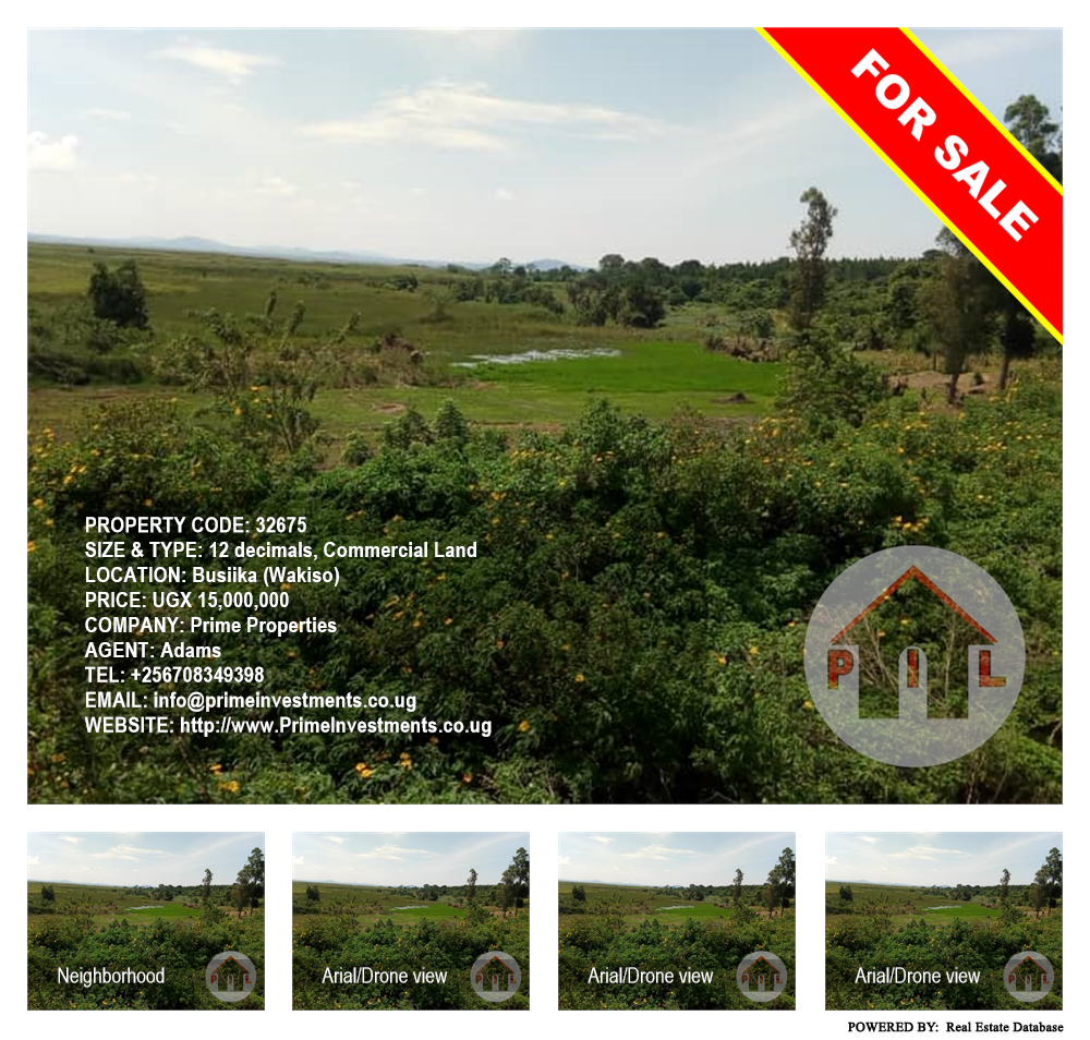 Commercial Land  for sale in Busiika Wakiso Uganda, code: 32675