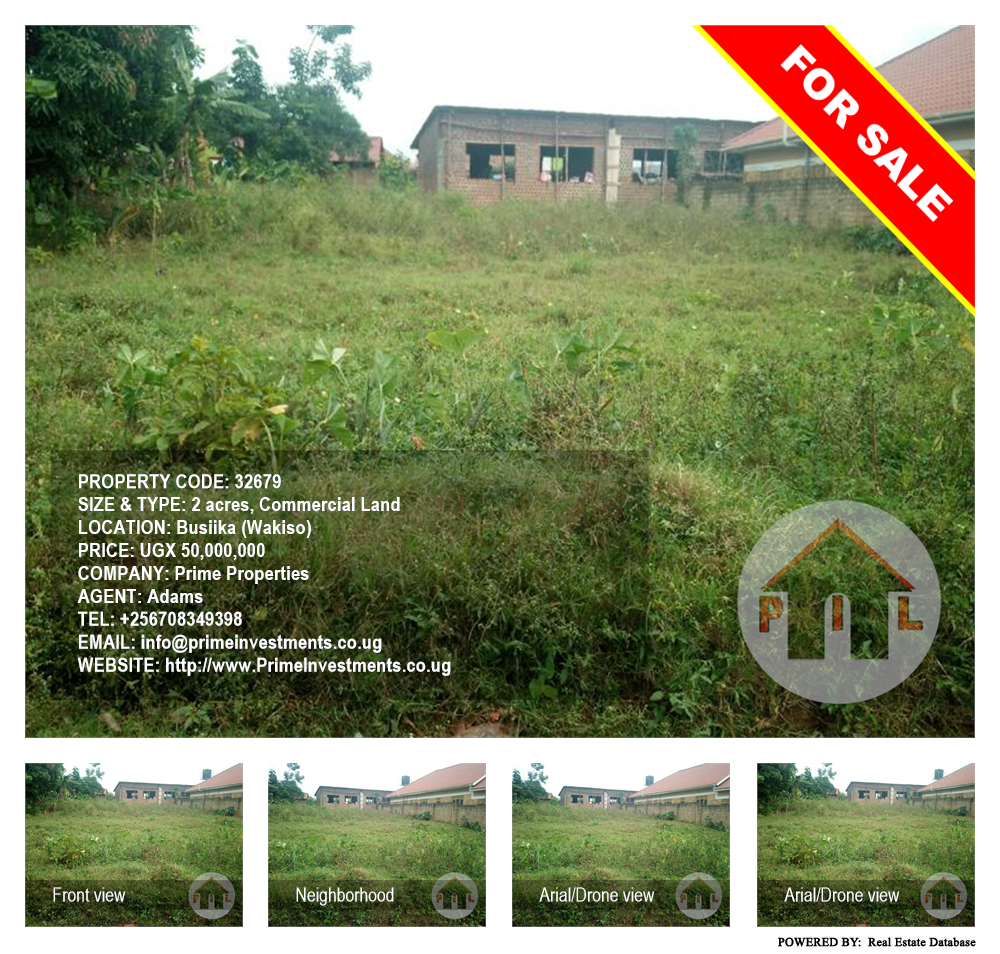 Commercial Land  for sale in Busiika Wakiso Uganda, code: 32679