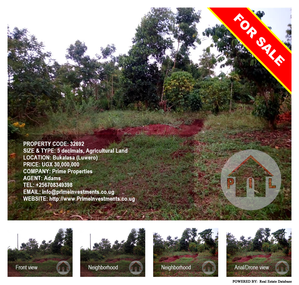Agricultural Land  for sale in Bukalasa Luweero Uganda, code: 32692