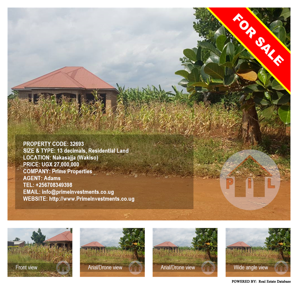 Residential Land  for sale in Nakassajja Wakiso Uganda, code: 32693