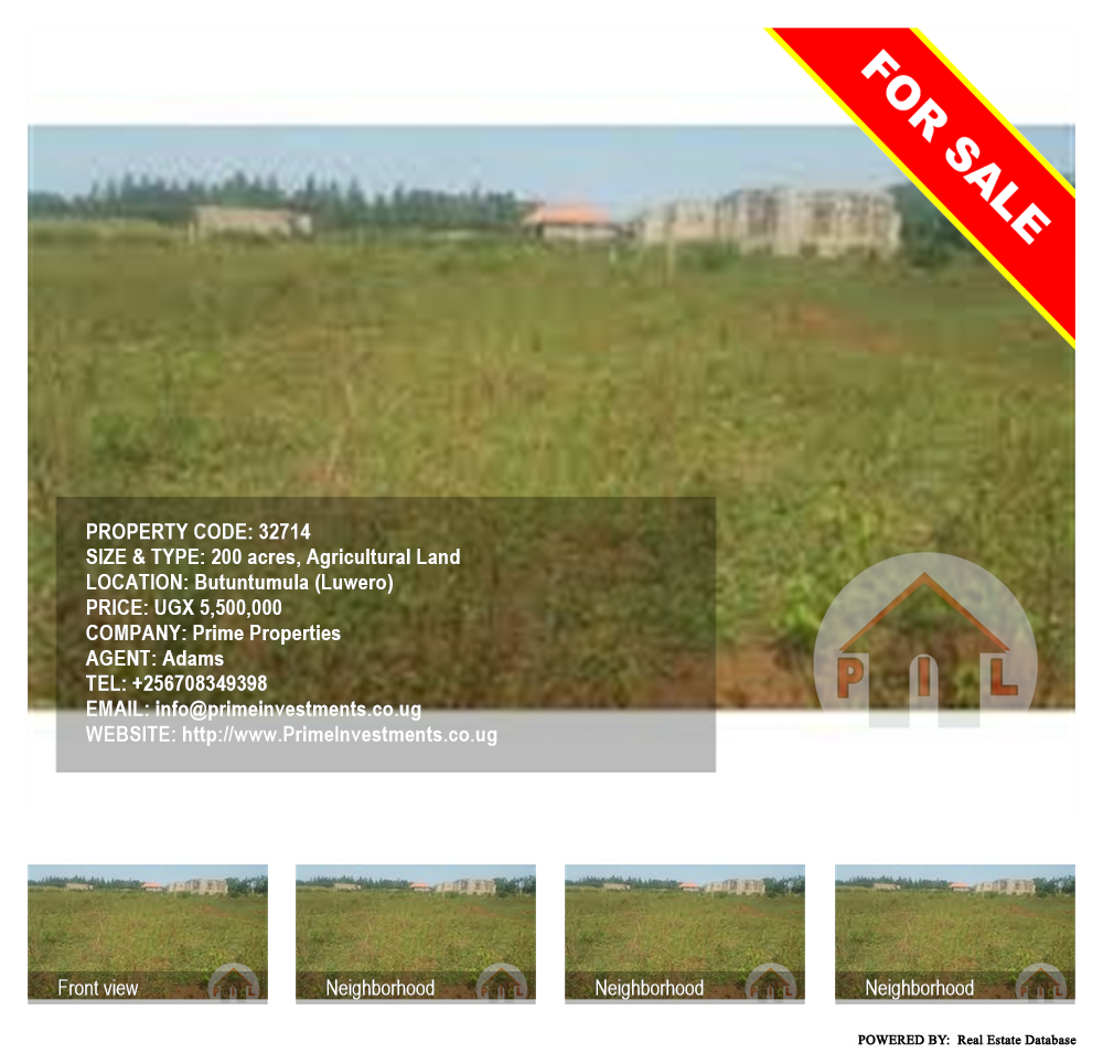 Agricultural Land  for sale in Butuntumula Luweero Uganda, code: 32714