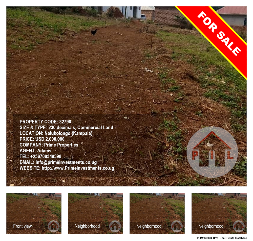 Commercial Land  for sale in Nalukolongo Kampala Uganda, code: 32790