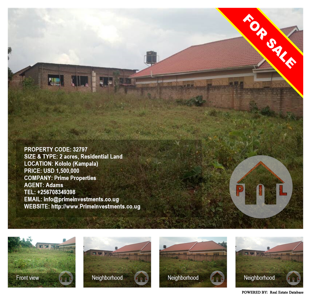 Residential Land  for sale in Kololo Kampala Uganda, code: 32797