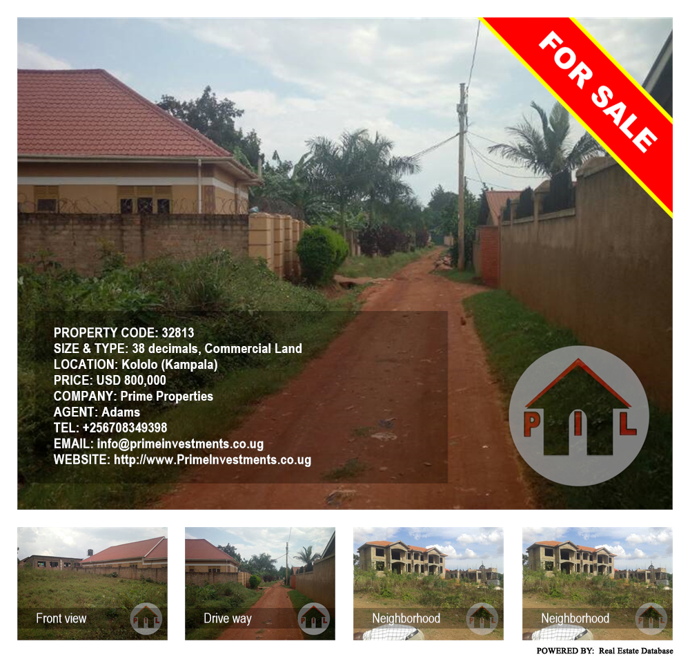 Commercial Land  for sale in Kololo Kampala Uganda, code: 32813