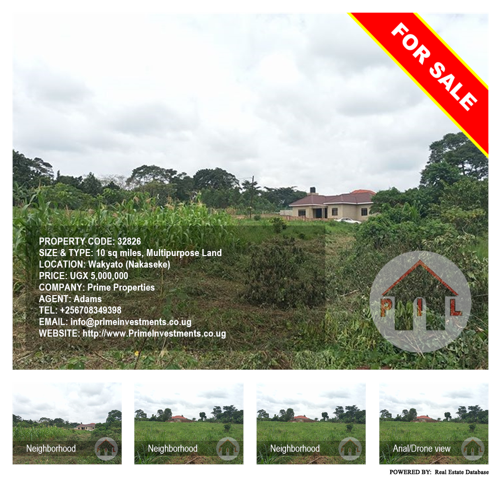 Multipurpose Land  for sale in Wakyato Nakaseke Uganda, code: 32826