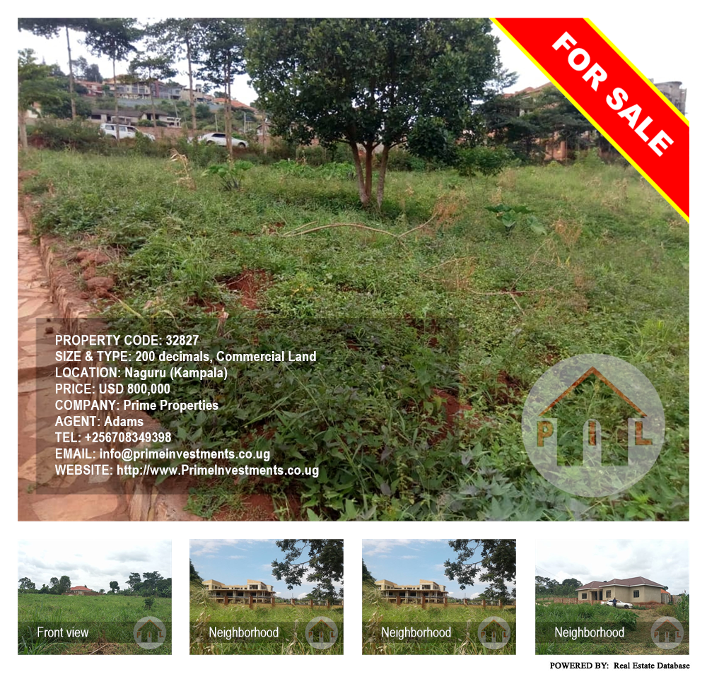 Commercial Land  for sale in Naguru Kampala Uganda, code: 32827