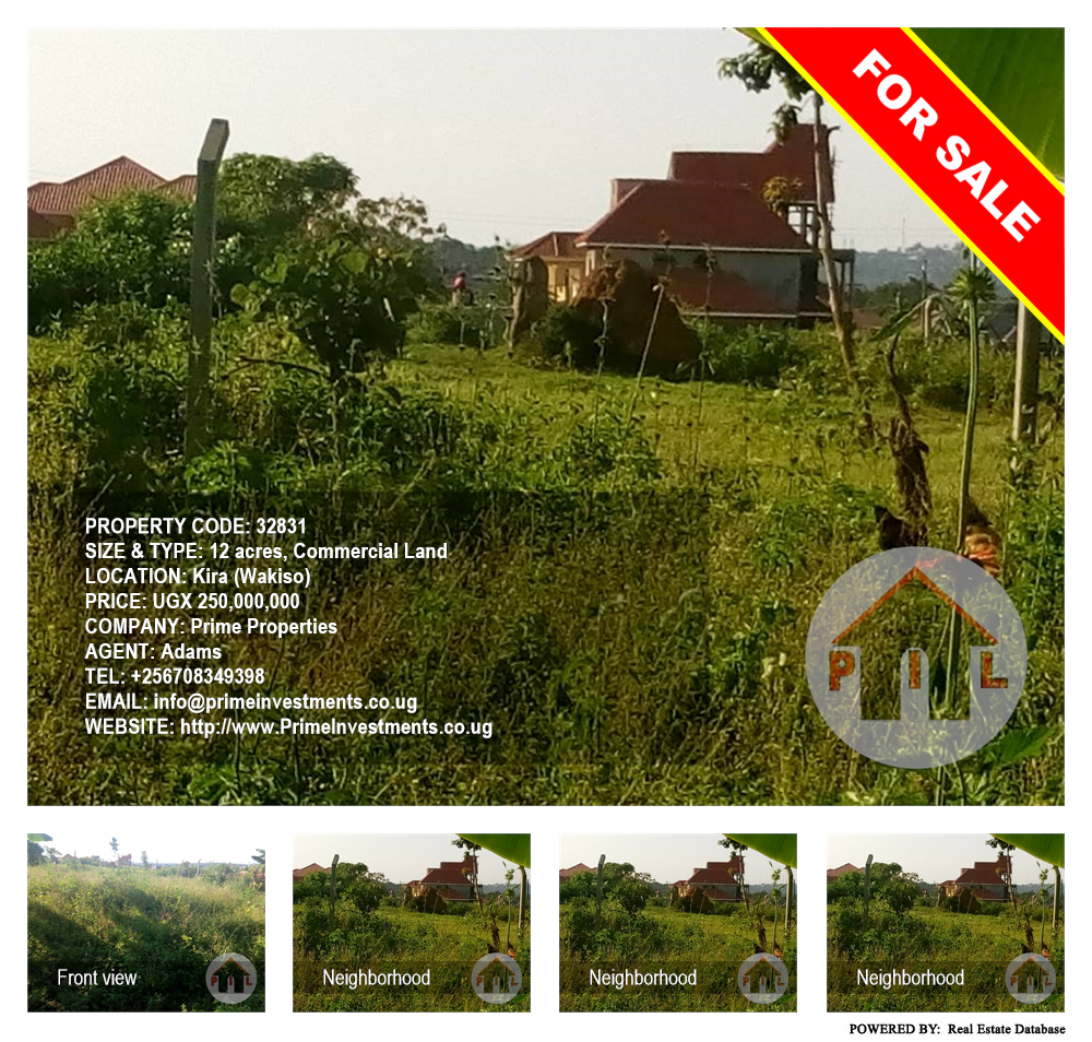 Commercial Land  for sale in Kira Wakiso Uganda, code: 32831