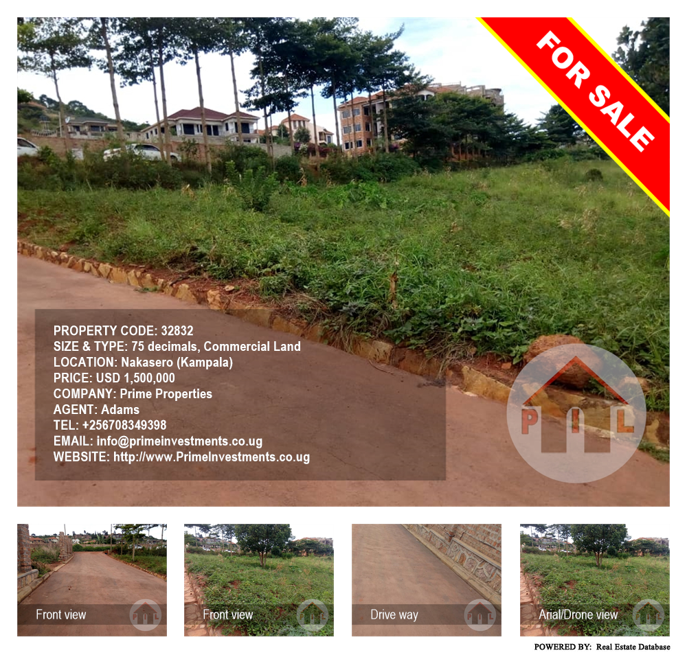 Commercial Land  for sale in Nakasero Kampala Uganda, code: 32832
